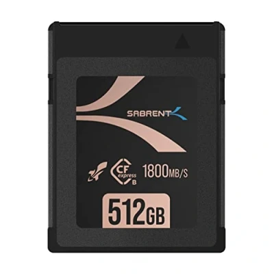 Immagine di SABRENT Rocket CFX PRO 512GB Scheda di memoria CFexpress tipo B R1800MB/s W1700MB/s (CF XXIT 512)