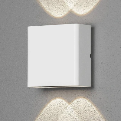 Immagine di Konstsmide Chieri 2x2 7891 250 Lampada da parete per esterno, ERP: F (A G) LED (monocolore) 4 W Bianco