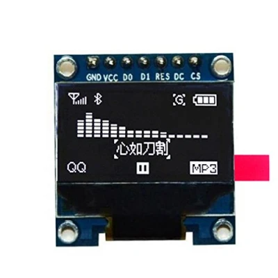 Immagine di HiLetgo 0.96&quot; SPI OLED LCD Display 128X64 for Arduino 51 STM33 Raspberry Pi White Font