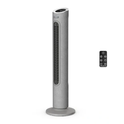 Immagine di Rowenta Eole Home VU6980F0 Ventilatore a torre bassa velocità, risparmio energetico, 7 velocità/3 modalità, timer, telecomando, grigio,
