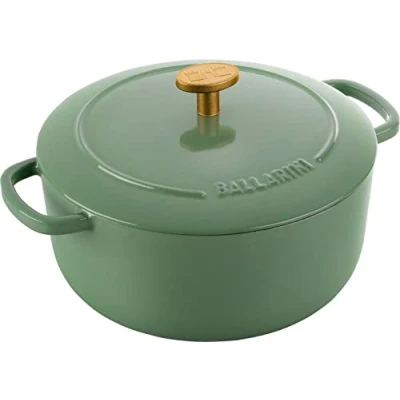 Immagine di BALLARINI Bellamonte Casseruola in ghisa smaltata, rotonda, 20 cm, 2,5 l, colore: verde