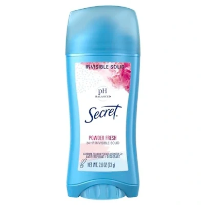 Immagine di Secret originale anti traspirante/deodorante, solido invisibile, fresco profumo in polvere, 74 g, confezione da 6