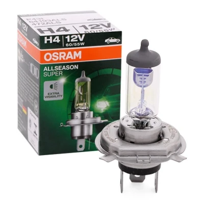 Immagine di OSRAM 64193ALS Lampadina, faro di profondità H4 12V 60/55W 3000K Alogeno VOLKSWAGEN: Fox Hatchback, HONDA: CIVIC 6 NISSAN: Patrol GR 5 SUV