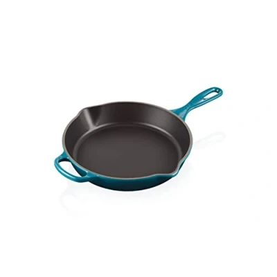 Immagine di Le Creuset Padella doppio becco profonda Evolution in ghisa vetrificata, Cast Iron, 26 cm, Deep Teal, 20187266420422