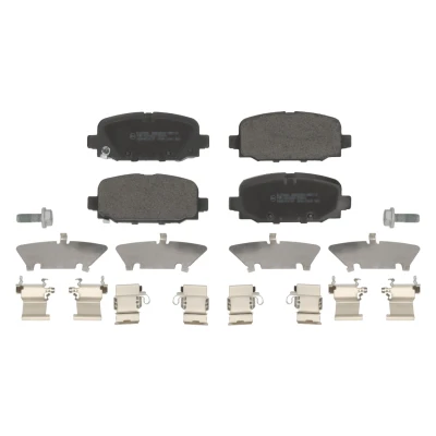 Immagine di FEBI BILSTEIN 184237 Kit pastiglie freno Assale posteriore con segnalatore acustico usura JEEP: Compass