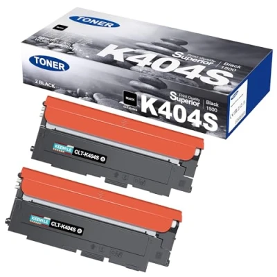 Immagine di 2 Pack K404S Compatibili per Samsung CLT P404C Cartucce Toner Xpress SL C480FW C480W C430W C430 C480 C480FN C48X C43X C432 C482 (Nero)