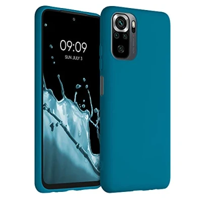 Immagine di kwmobile Custodia Compatibile con Xiaomi Redmi Note 10 / 10S Cover Back Case per Smartphone in Silicone TPU Protezione Gommata blu indaco
