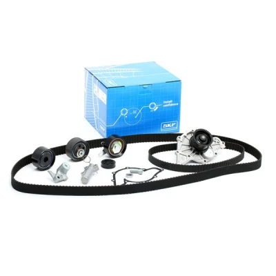 Immagine di SKF VKMC 01952 Pompa Acqua + Kit Cinghia Distribuzione con guarnizioni ammortizzatore serraggio, Rullo tenditore AUDI: A4 B6 Avant, B7 Avant