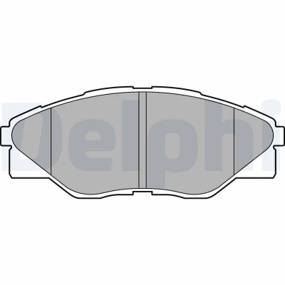 Immagine di DELPHI LP2496 Kit pastiglie freno senza lamierino anticigolío accessori TOYOTA: HILUX 3 Pick up