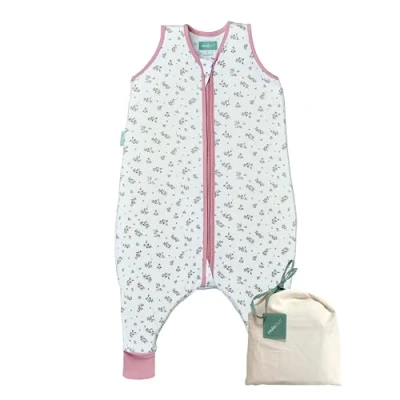 Immagine di molis&amp;co. Sacco Nanna con piedini. 0.5 TOG. Ideale per i mesi estivi. 100% cotone. Bloom Pink