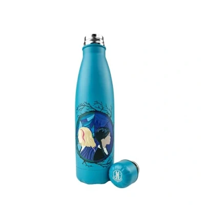 Immagine di Cinereplicas Mercoledi Mercoledì Addams con Enid 500ml Bottiglia d&#039;acqua isolata in acciaio inox Licenza ufficiale