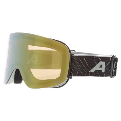 Immagine di ALPINA PENKEN Q LITE Occhiali da sci OTG, con rinforzo di contrasto e polarizzati, protezione UV al 100%, per adulti, willow green opaco, taglia unica
