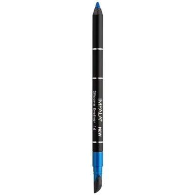 Immagine di Impala Matita Occhi Waterproof con Gomma in Silicone 16 Blu Metallizato Texture Cremosa Facile da Applicare Colore Intenso, Durevole e Resistente all&#039;Acqua