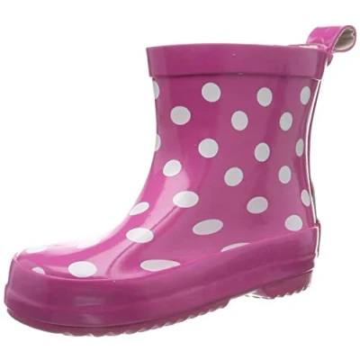 Immagine di Playshoes Stivali In Gomma A Semialbero, Semialbero Unisex Bambini e ragazzi, Puntini Rosa, 19 EU