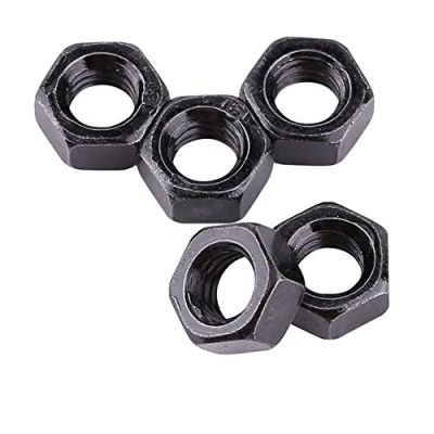 Immagine di 100 Pz/set M2 M5 Filetto parti di fissaggio dadi metrico esagonale esagonali in acciaio zincato nero Kit al carbonio per macchina fissaggio(M2.5)