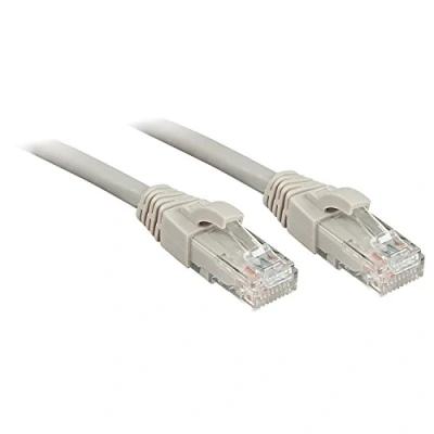Immagine di LINDY 45401 RJ45 cavo di rete, patch CAT 6 U/UTP 0.50 m Grigio con protezione 1 pz.