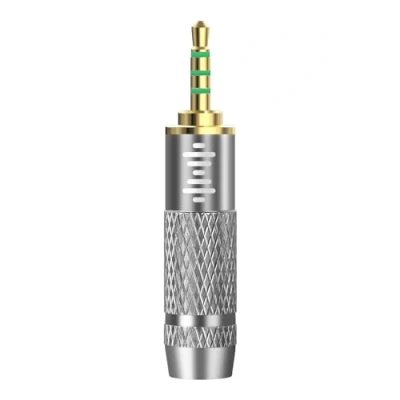 Immagine di Geekria adattatore convertitore Apollo da maschio 2,5 mm a femmina 3,5 mm, connettore 4 anelli bilanciato jack anelli, audio placcato oro