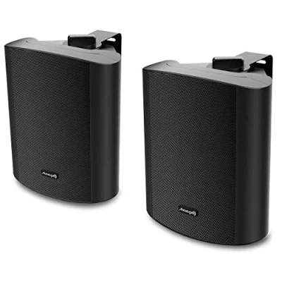 Immagine di Audibax Pícolo PR 52 Diffusori Passivi da Scaffale HiFi Coppia di Altoparlanti Stereo a 2 Vie sistema Audio 100W Montaggio Parete Incluso con Woofer 5&quot; Suono Surround