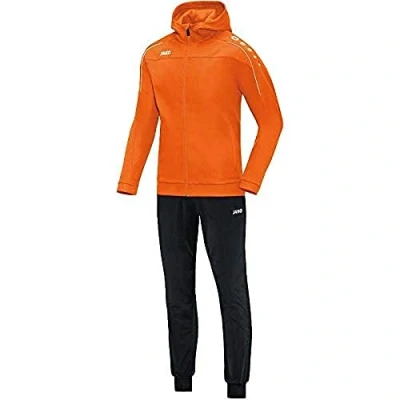 Immagine di JAKO Tuta da ginnastica donna in poliestere Classico con cappuccio, arancione fluo, 40, M9450