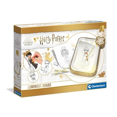 Immagine di Clementoni Harry Potter LED Luminosa, Magica 7 10 Anni Gioco Creativo Lavagna cancellabile Set Disegno per Bambini, Multicolore, 18670