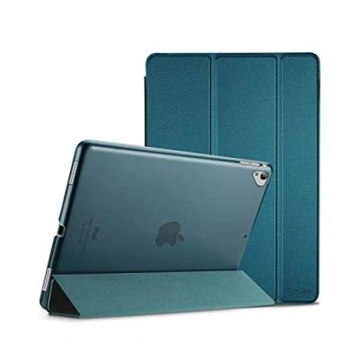 Immagine di ProCase Cover per iPad Pro 12.9 1a/2a Gen 2017/2015[Vecchio Modello], Auto Svegliati/Sonno,Ultra Sottile e Leggero Custodia Supporto con Retro Semi Trasparente Copertura Intelligente Teal