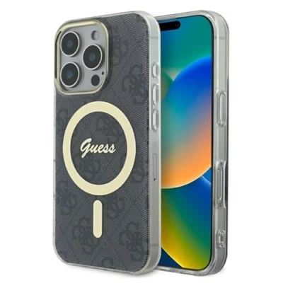 Immagine di CG Mobile Guess GUHMP16XH4STK Custodia rigida per iPhone 16 Pro Max 6,9&quot;, colore: Nero