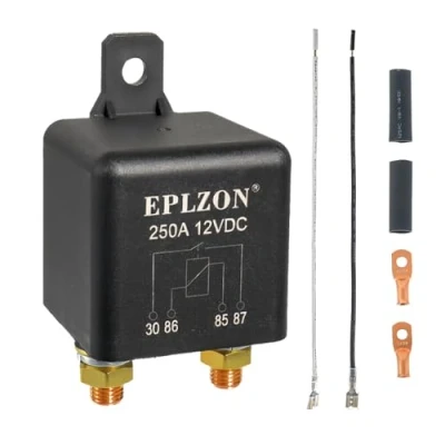 Immagine di EPLZON 250A 12V DC 4 Pin SPST RL280 ZL180 Starter Heavy Duty Relè Split ON/OFF Per Veicolo Automobile Camion Barca Avviamento Motore