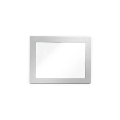 Immagine di Durable 494823 Duraframe Magnetic, Cornice Espositiva a Fissaggio Magnetico, Formato A6, Confezione da 5 Pezzi, Argento
