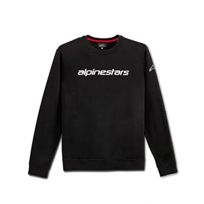 Immagine di Alpinestars, Linear Crew Fleece, Felpa, Nero Bianco, XXL, Uomo