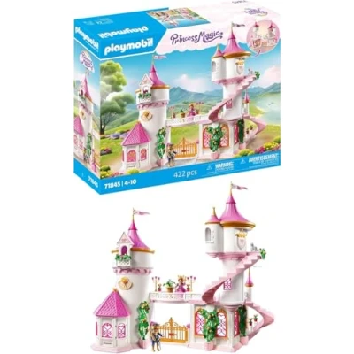 Immagine di PLAYMOBIL Princess Magic castello delle Principesse con coppia reale Giocattolo della principessa Set di gioco da favola per bambini dai 4 anni in su 71845
