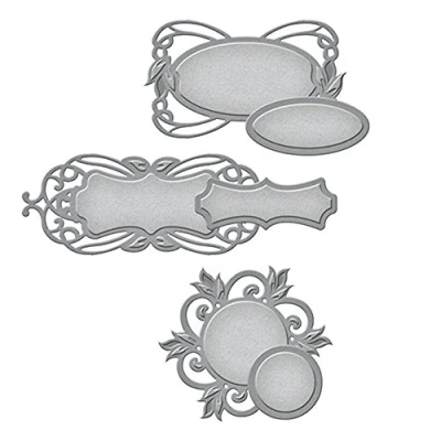Immagine di Spellbinders Shapeabilities Style Nouille Tag Die, Marrone