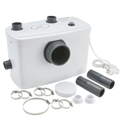 Immagine di Arebos Trituratore WC Maceratore Pompa Sanitario per Acque Reflue 600W 100L min WC, doccia, lavandino Bianco