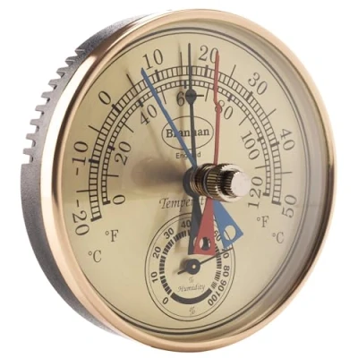 Immagine di Termometro e igrometro Max Min misuratore di umidità ideali per la serra monitorare le temperature l&#039;umidità massime minime, facilmente montabili a parete