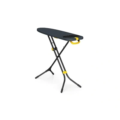 Immagine di Joseph Glide Plus Asse da Stiro 110 x 33 cm, Regolabile, Poggiaferro a Vapore Integrato, Copri in Cotone Super Assorbente, Nero/Blu