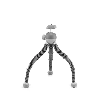 Immagine di JOBY PodZilla Large, Treppiede Flessibile con Testa a Sfera, dai Creatori del GorillaPod, per Smartphone, Compatibile iPhone, Fotocamere Mirrorless Compatte, Dispositivi max 2,5kg,Grigio