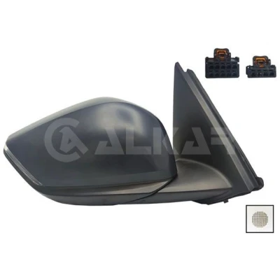 Immagine di Specchietto retrovisore esterno Alkar 6146775 Dx con la prima mano elettrico termico, sensore temperatura, ribaltabile/ripiegabile elettricamente,