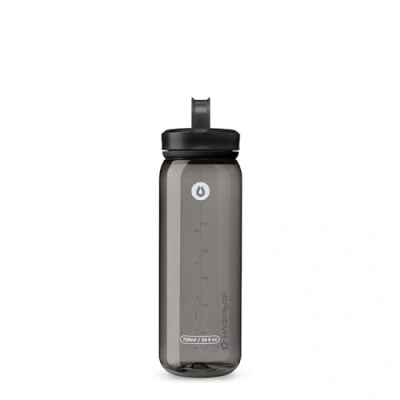 Immagine di Hydrapak RECON Borraccia d&#039;Acqua in Plastica Riciclata al 50%, Eco Friendly e Senza BPA, Tappo a Vite Flusso Regolare, Facile da Trasportare (750 ml, grigio)