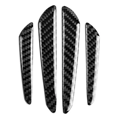 Immagine di VOBOR Rivestimento per Paraurti Portiera Auto, 4 Pezzi Strisce di Protezione UV in Fibra Carbonio Copertura Autoadesiva Auto Universale