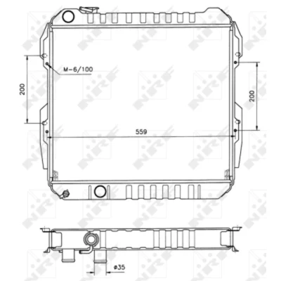 Immagine di NRF 506724 Radiatore motore Alluminio 524 450 32 Alette di raffreddamento saldate TOYOTA: HILUX 5 Pick up