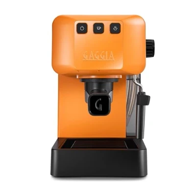Immagine di Gaggia EG2109 ORANGE Macchina Manuale da Caffè Espresso, Macinato o Cialde, Sistema POD per Espressi Cremosi Con Pre Infusione Automatica, 15 bar, Nuovo Modello 2023, 100% Made in Italy