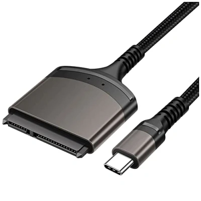 Immagine di Pderlous Cavo TYPE C A Sata 3.0 Adattatore USB 2,5 Pollici Hard Disk Esterno SSD HDD 22 Pin III per PC