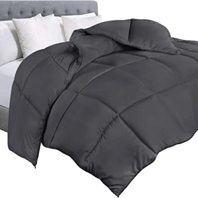 Immagine di Utopia Bedding Trapunta trapuntata con linguette angolari, trapuntata, alternativa (grigio)