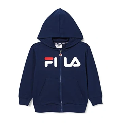 Immagine di Fila Apparel Balge Classic LOGO zip Hoody Felpa con per bambini, Taglia: 122/128, Medieval blue