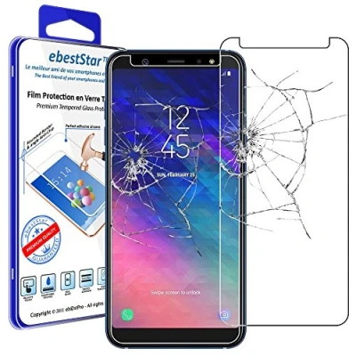 Immagine di ebestStar Vetro Temperato Compatibile con Samsung A6+ 2018 Galaxy A6 Plus SM A605F Protezione Schermo Pellicola Anti Shock, Rottura, graffio [Apparecchio: 160.2 x 75.7 7.9mm, 6.0&#039;&#039;]