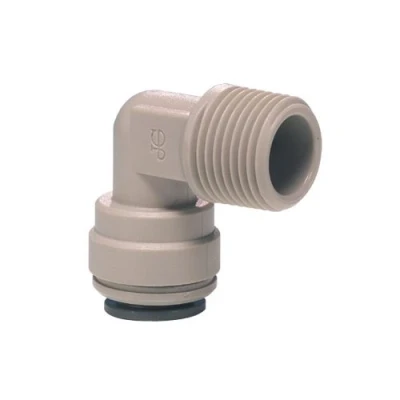 Immagine di RACCORDO RAPIDO JOHN GUEST TERMINALE A GOMITO (tubo) 1/4&quot; X 3/8&quot; (filetto) nptf