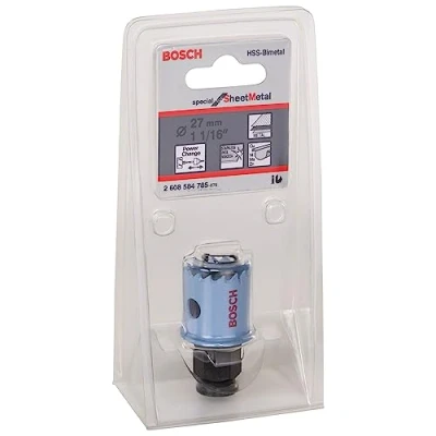 Immagine di Bosch Accessories Lochsäge HSS Bi Metall 27mm Sheet Metal Power Change 2608584785 Sega a tazza 27 mm 1 pz.