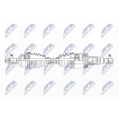 Immagine di NTY NPW BM 131 Albero motore / Semiasse Assale anteriore Dx 902, 350 MINI: Hatchback, Clubman