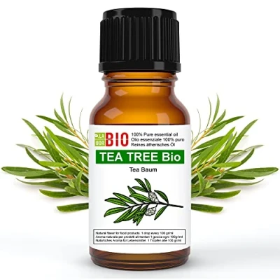 Immagine di Tea tree Bio Olio essenziale 100% Puro Albero del te&#039; 10 ml Uso interno Terapeutico Alimentare Diffusori ambiente Aromaterapia Cosmetica Laborbio
