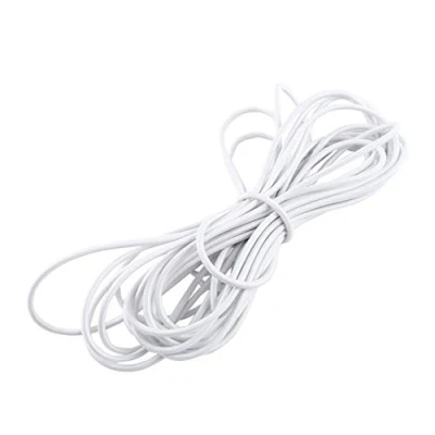 Immagine di Nero/bianco 5 m/10 m elastico cavo in nylon corde kayak corda elastica legare giù cinghia del rimorchio(5mm*10M bianca)