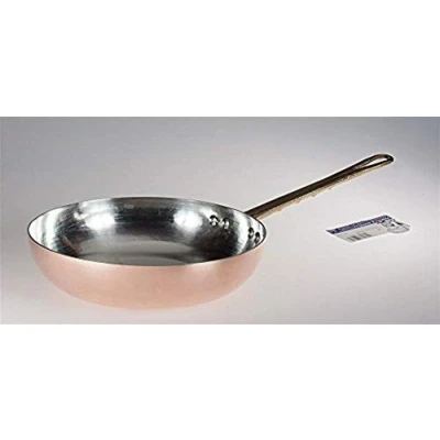 Immagine di Pentole Agnelli Linea Rame Padella con Manico in Liscio, Marrone, 32 cm